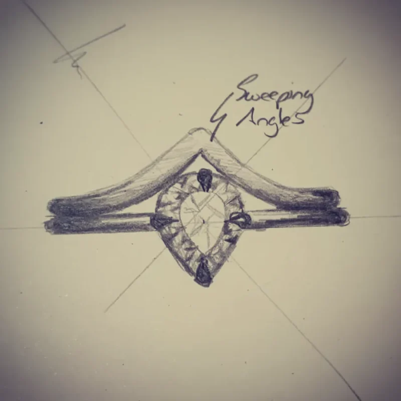custom curved rings