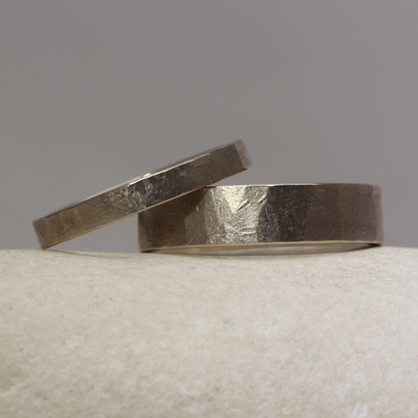 Hammered Wedding Rings