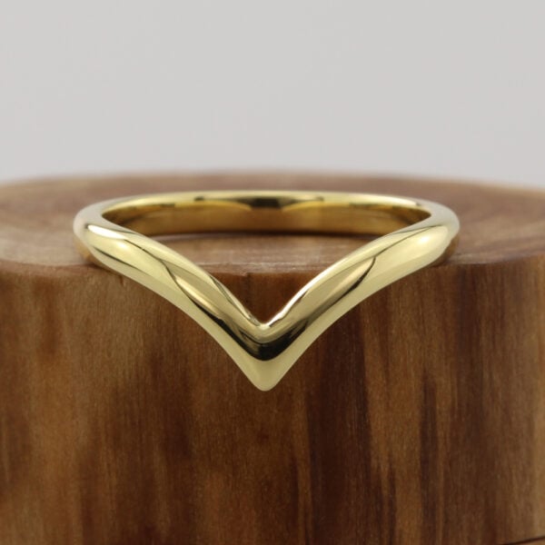 Curved & Wishbone Wedding Rings