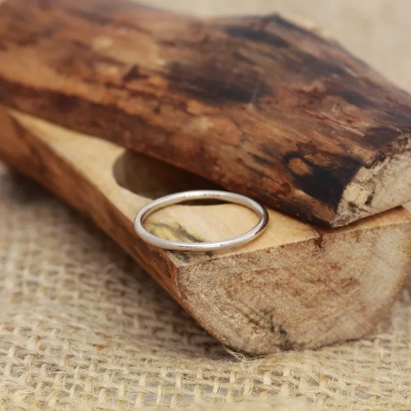 Handmade 18ct White Gold Stacking Spacer Ring
