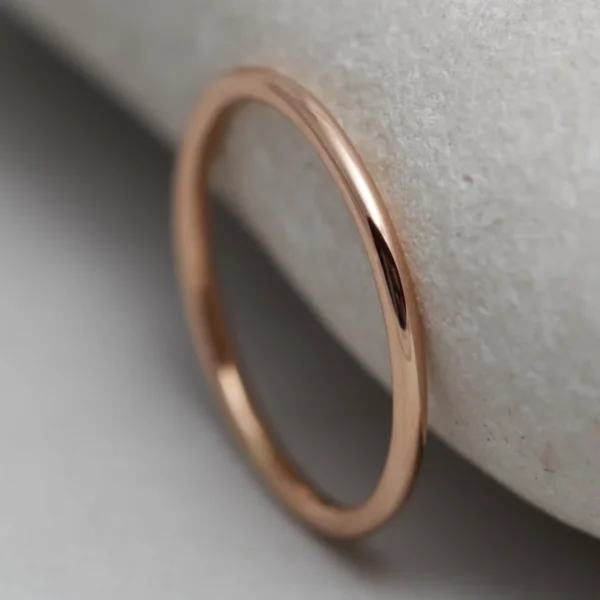 Handmade 14ct Rose Gold Stacking Spacer Ring